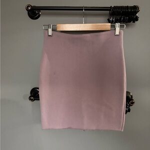 Womens Purple Fleece Skirt with Raw Hem